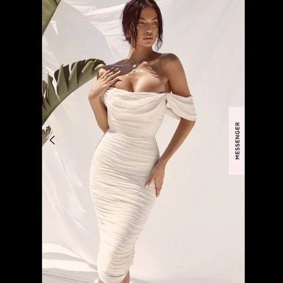 House of CB London Ivory Carlotta Dress - Picture 4 of 11